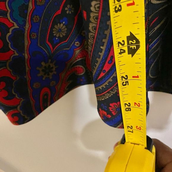 Lauren Ralph Lauren Floral Multicolor Paisley Top Sz XXL - Picture 5 of 10